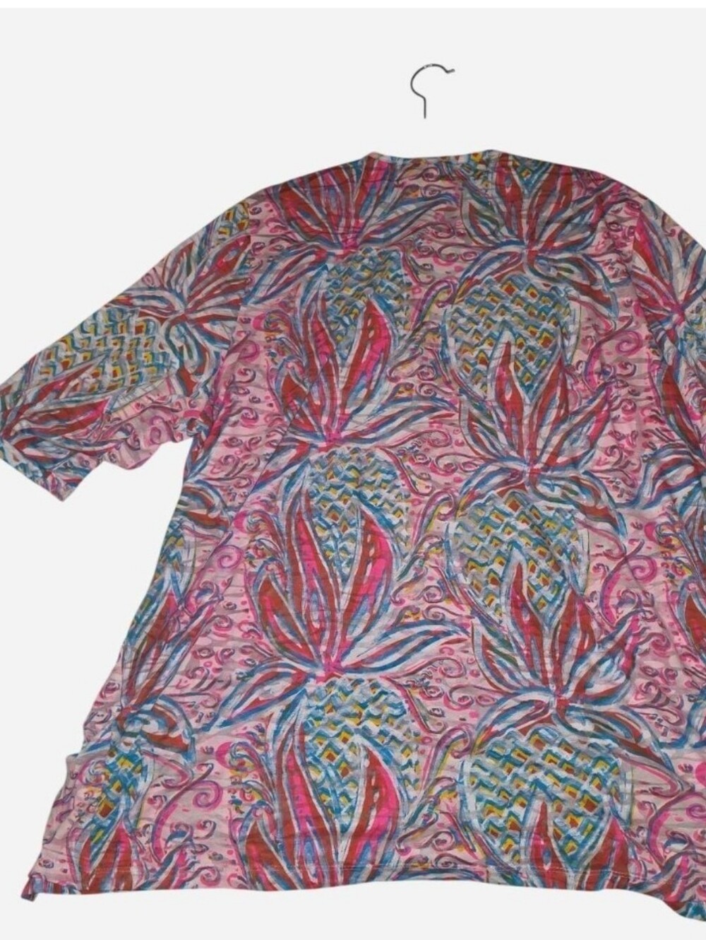Multi Color Patterned Tunic Top - Picture 3 of 4